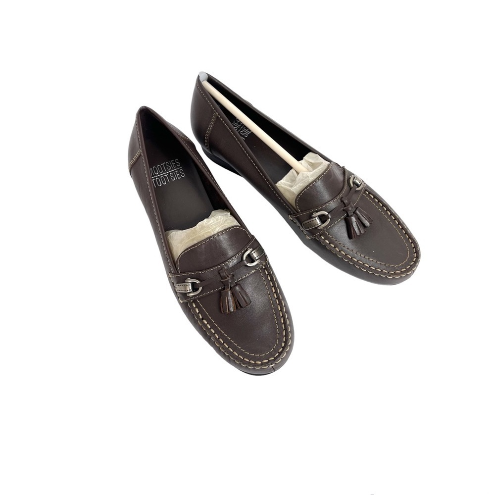 Mootsies Tootsies Copper Leather Loafer Moccasin Vintage size 8